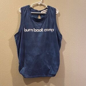 Burn Boot Camp Blue Tank Top XS
